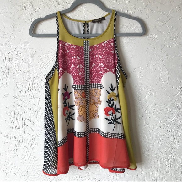 Anthropologie Tops - Anthropologie Vineet Bahl Embroidered Tank